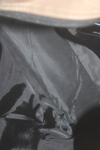 Think Royln Womens Gloss Textured Shiny Zip Colorblock Crossbody Bag Brown OS