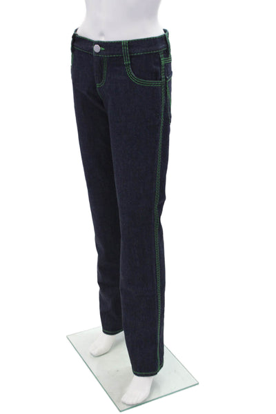 Bottega Veneta Womens Button Front Jean Jacket Jeans Set Blue Size IT 36 38