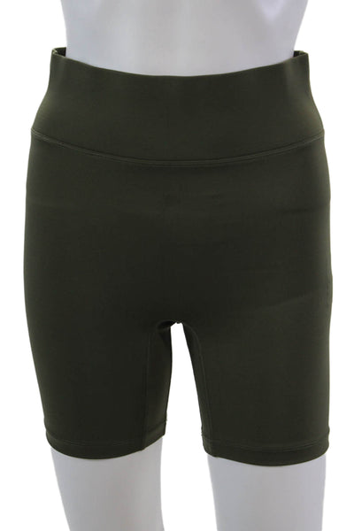 All Access Womens Spandex Textured Lined Sports Bra Leggings Set Green Size SP