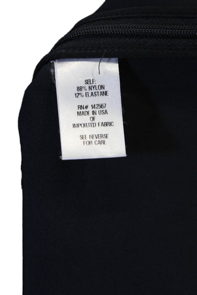 Rosie Assoulin Women's V-Neck Long Sleeves Cold Shoulder Blouse Black Size 2