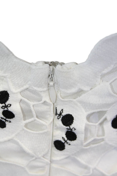 Asilio Womens Open Back Halter High Neck Rumor Mill Midi Dress White Size 2