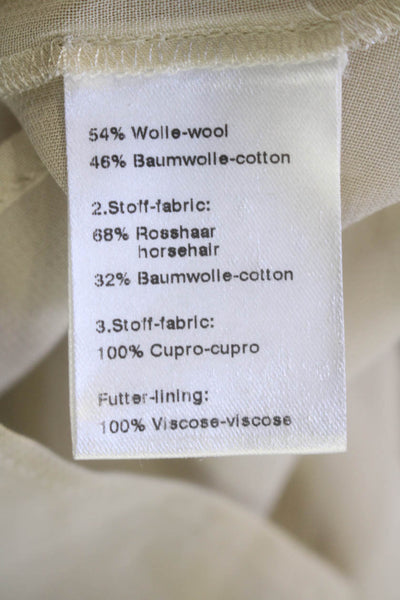 Akris Womens Checkered Short Sleeve Zipped Dress Black White Size 10