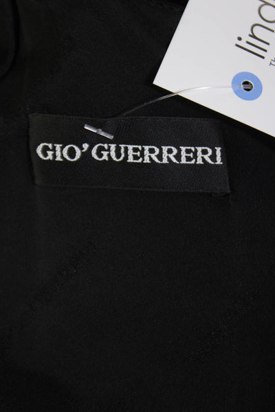 Gio Guerreri Womens Sleeveless Scoop Neck Lined A-line Short Dress Black Size S