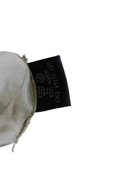 Lafayette 148 New York Womens Single Button Striped Blazer Jacket Brown Size 8