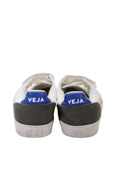 Veja Boys Textured  Strap Lined Multicolor Casual Sneakers White Size 2