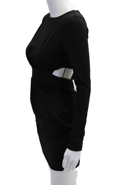 Susana Monaco Womens Long Sleeve Pullover Dress Black Size XS