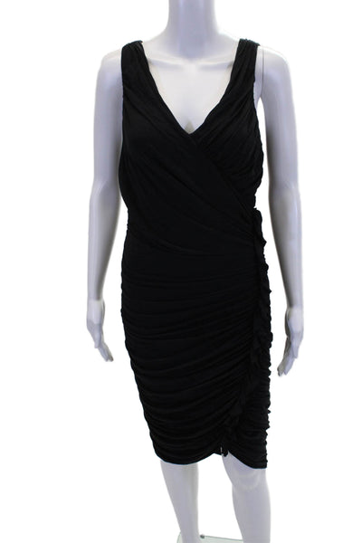 Magaschoni Collection Womens Sleeveless Pullover Dress Black Size 2