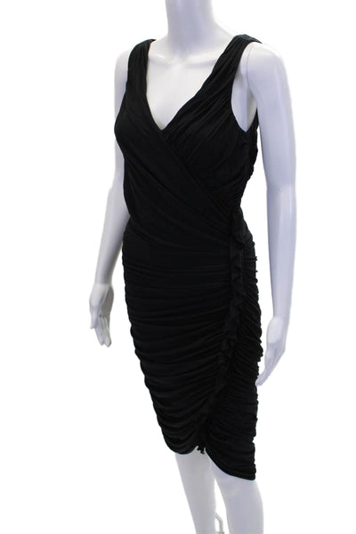 Magaschoni Collection Womens Sleeveless Pullover Dress Black Size 2