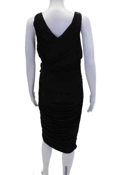 Magaschoni Collection Womens Sleeveless Pullover Dress Black Size 2