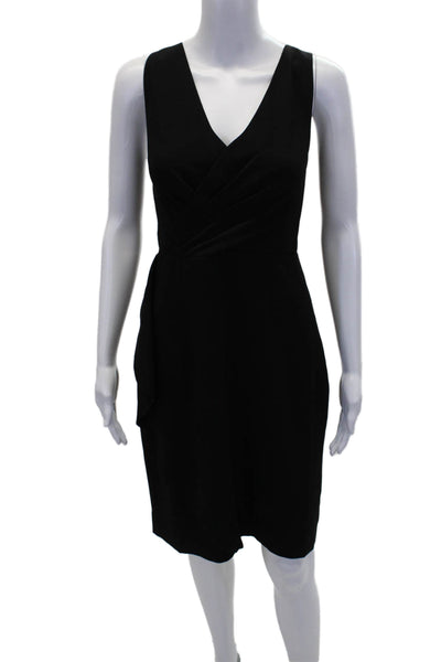 J Crew Womens Sleeveless Zipped Dress Black Size 8