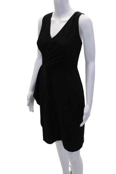 J Crew Womens Sleeveless Zipped Dress Black Size 8