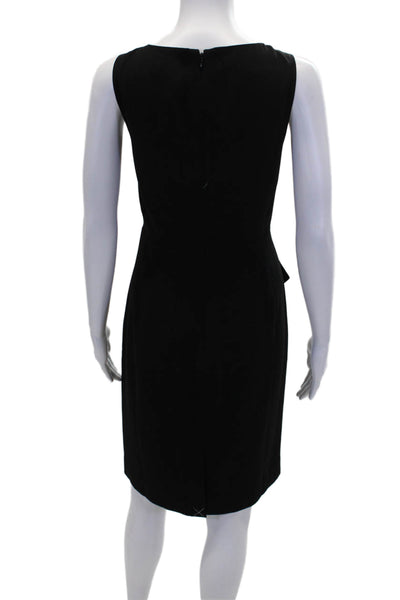 J Crew Womens Sleeveless Zipped Dress Black Size 8