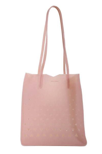 Eddie Borgo x Neiman Marcus Womens Textured Rubber Tote Bag Pink Size M