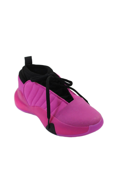 Adidas Mens Lace Up Low Top Athletic Sneakers Pink Black Size 6.5