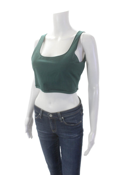 Varley Womens Scoop Neck Shape Dayton Sports Bra Green Size Large