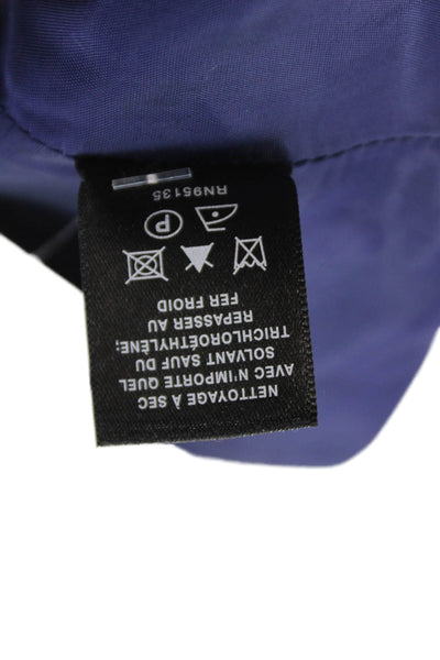 Lafayette 148 New York Women's Short Sleeves Flare Mini Dress Blue Size 0