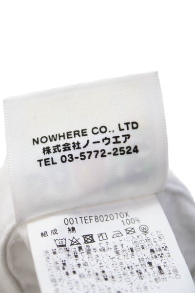 BAPE A Bathing Ape Womens Short Sleeves Shirt White Cotton Size Small