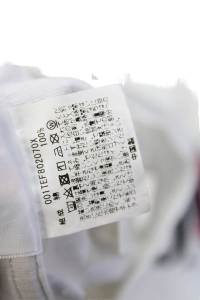 BAPE A Bathing Ape Womens Short Sleeves Shirt White Cotton Size Small