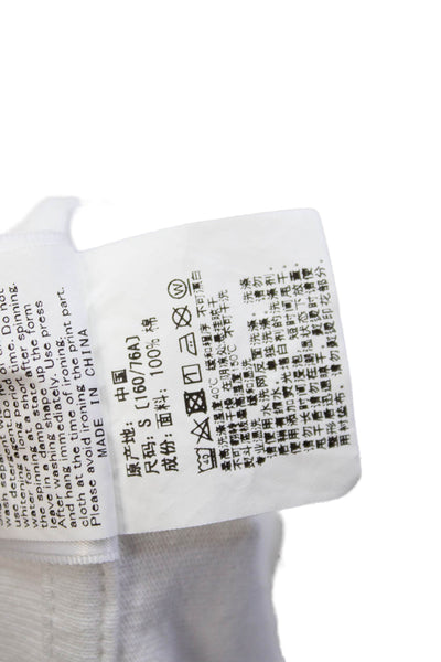 BAPE A Bathing Ape Womens Short Sleeves Shirt White Cotton Size Small