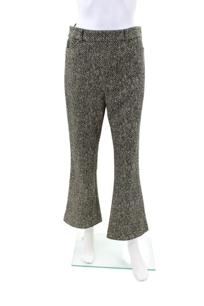 Tory Burch Women's Flat Front Straight Leg Dress Pants Black Size 6