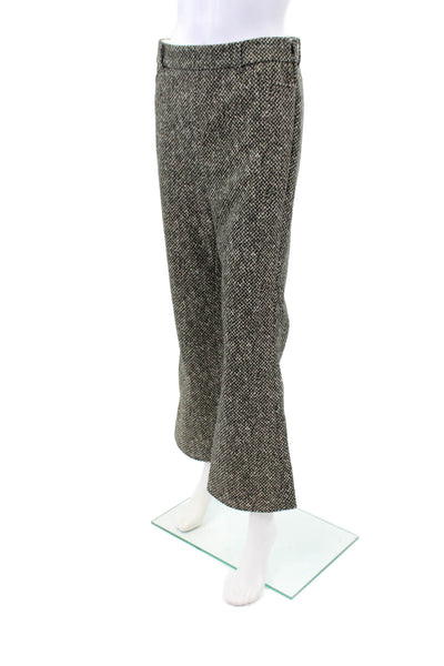 Tory Burch Women's Flat Front Straight Leg Dress Pants Black Size 6
