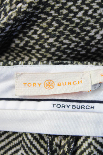 Tory Burch Women's Flat Front Straight Leg Dress Pants Black Size 6
