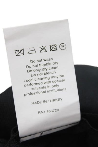 Theo Womens Side Zip Thela Taffeta Mini Ball A Line Skirt Black Size Large