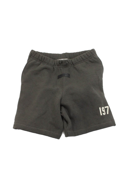 Essentials Childrens Boys Drawstring Waist Sweat Shorts Dark Gray Cotton Size 12