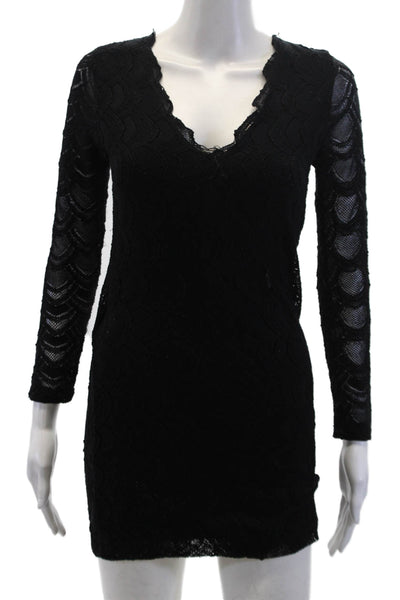 Nightcap by Carisa Rene Womens Long Sleeve Pullover Dress Black Size 2