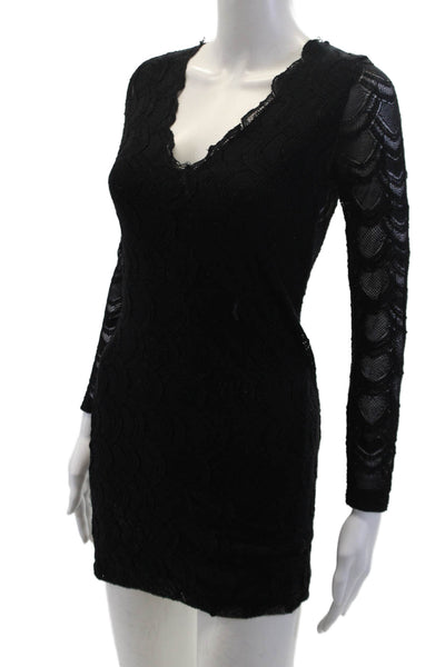 Nightcap by Carisa Rene Womens Long Sleeve Pullover Dress Black Size 2