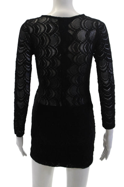 Nightcap by Carisa Rene Womens Long Sleeve Pullover Dress Black Size 2