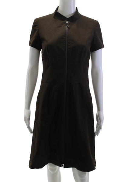 Current/Elliott Womens Cotton Striped Sleeveless Tank Dress Black Size S