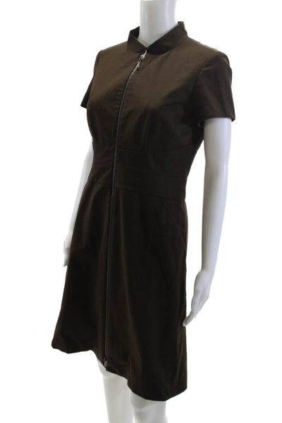 Current/Elliott Womens Cotton Striped Sleeveless Tank Dress Black Size S