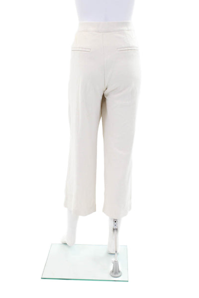 Mac Jeans Womens Elastic Waistband High Rise Straight Leg Pants White Size IT 40