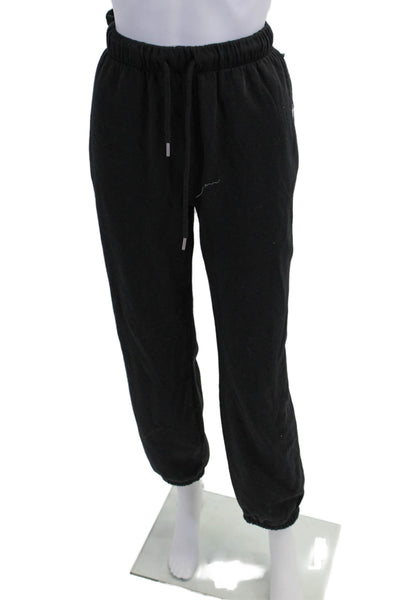 Myles Price Womens Drawstring Waist Tapered Leg Sweatpants Black Size 3