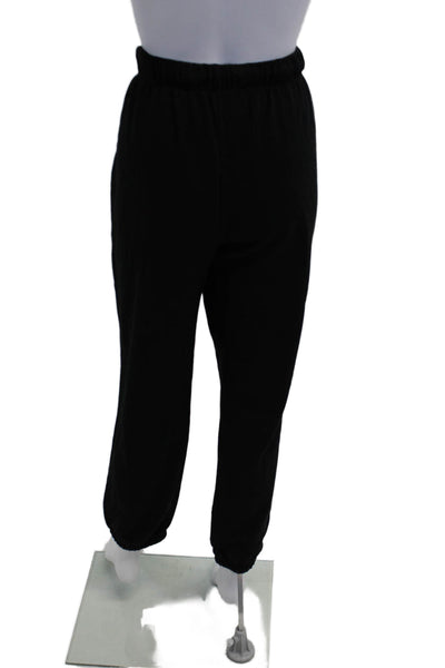 Myles Price Womens Drawstring Waist Tapered Leg Sweatpants Black Size 3