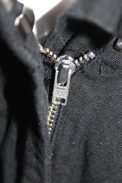 Sea New York Womens Cotton Scalloped Hem High-Rise Mini Shorts Black Size 00