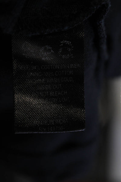 Sea New York Womens Cotton Scalloped Hem High-Rise Mini Shorts Black Size 00