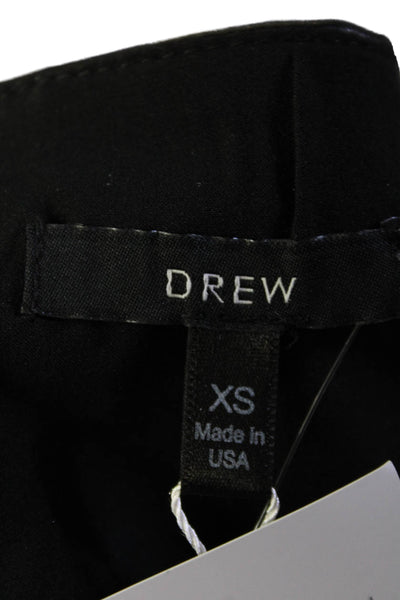 Drew Women's Square Neck Sleeveless Faux Leather Blouse Black Size XS