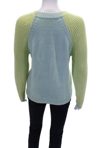 Lisa Todd Women's Round Neck Long Sleeves Multicolor Pullover Sweater Size M