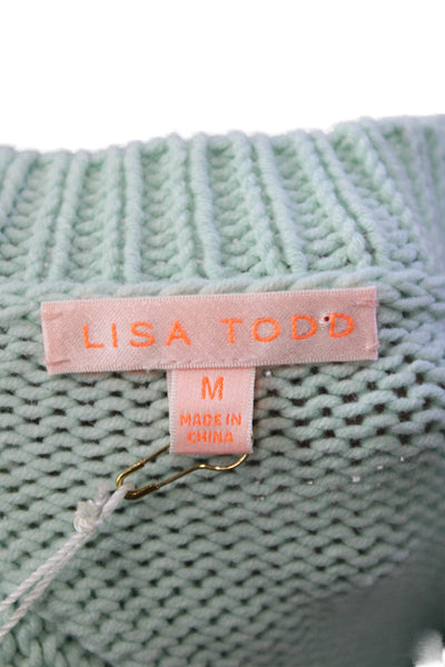 Lisa Todd Women's Round Neck Long Sleeves Multicolor Pullover Sweater Size M