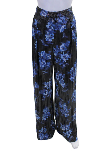 Sabina Musayev Women's Hook Closure Wide Leg Rocky Pants Floral Size M