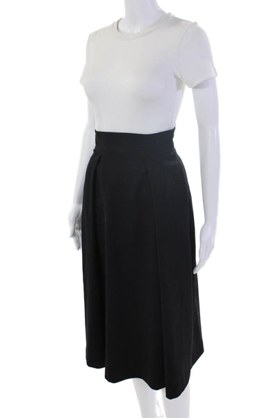 Black Halo Womens Back Zip Midi Pencil Skirt Black Size 0