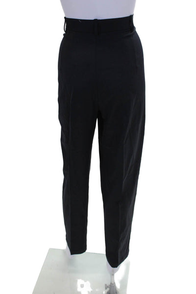 Raoul Womens Wool Slip-On Zipped Buttoned Pants Black Size 8