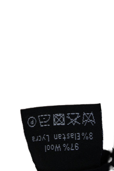 Raoul Womens Wool Slip-On Zipped Buttoned Pants Black Size 8