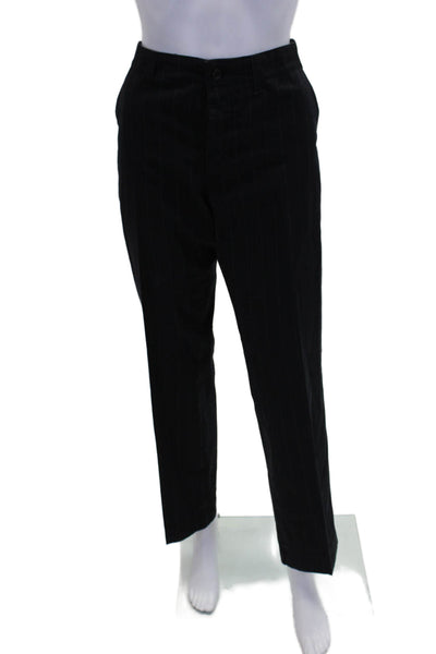 Joseph Essentials Womens Cotton Slip-On Zipped Pants Black Size 6