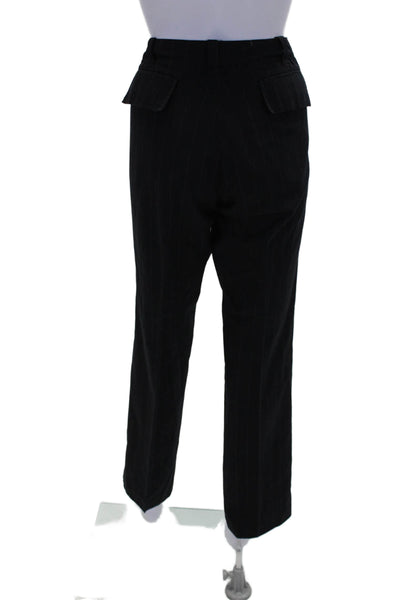 Joseph Essentials Womens Cotton Slip-On Zipped Pants Black Size 6