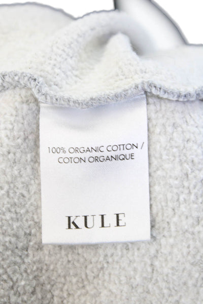 Kule Womens Long Sleeve Scoop Neck Pickle Ball Club Sweatshirt Gray Size 2XL
