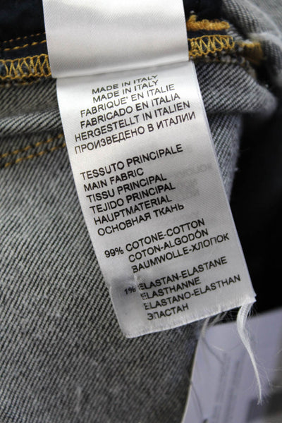 Vivetta Womens High Rise Dark Wash Flare Leg Jeans Blue Cotton Size EUR 38
