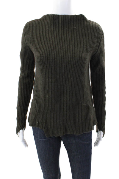 Generation Love Womens Long Sleeves Turtleneck Sweater Gray Wool Size Extra Smal
